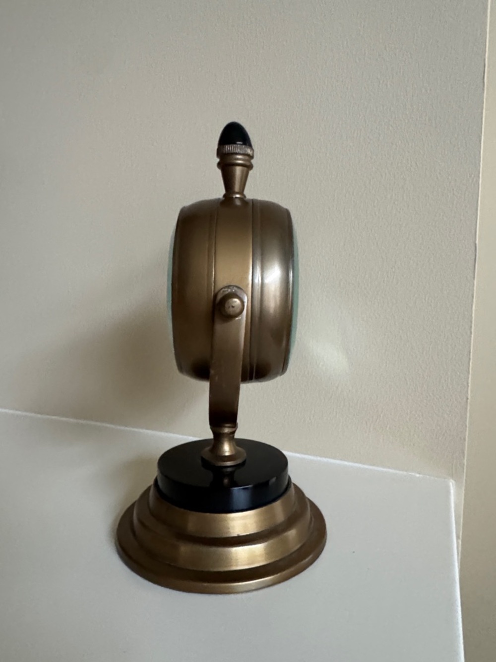 Antique Brass Table Clock - Picture 6 of 12